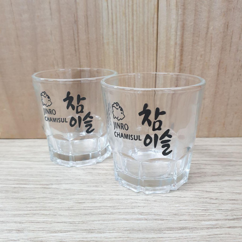 พร้อมส่ง 진로 소주잔 แก้วโซจูลิขสิทธิ์แท้(แบรนด์จินโร) Jinro Soju Shot Glass 1 ใบ