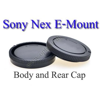 Body and Rear Lens Cap for Sony E-mount Nex-3 Nex-5 Nex-7 ฝาปิดท้ายเลนส์และบอดี้