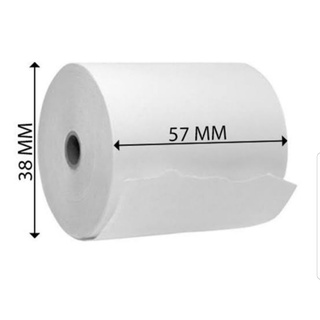 กระดาษเทอร์มอล (Thermal paper) ขนาด 57×38 mm. ใช้กับเครื่อง edc 1 กล่อง (100 ม้วน)