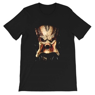 [100% Cotton] เสื้อยืด พิมพ์ลายกราฟฟิค Predators Mask Horror Movies Act Sci Fi Portrait สําหรับผู้ชาย และผู้หญิง