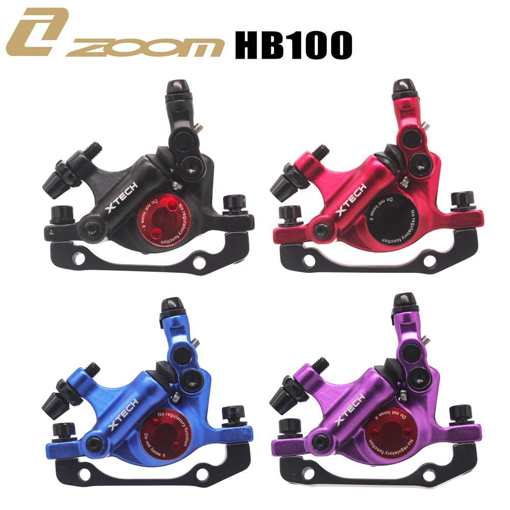ซูม xtech hb100 mtb สายดึงเบรคแหนบไปข้างหน้าแผ่นไฮดรอลิกด้านหลัง g3 120/140/160/180 มม.โรเตอร์กับ mt200