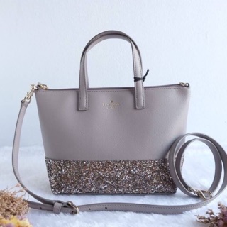 Kate spade greta court ina glitter ขนาด 11”W x 7.25"H x 4.5"D