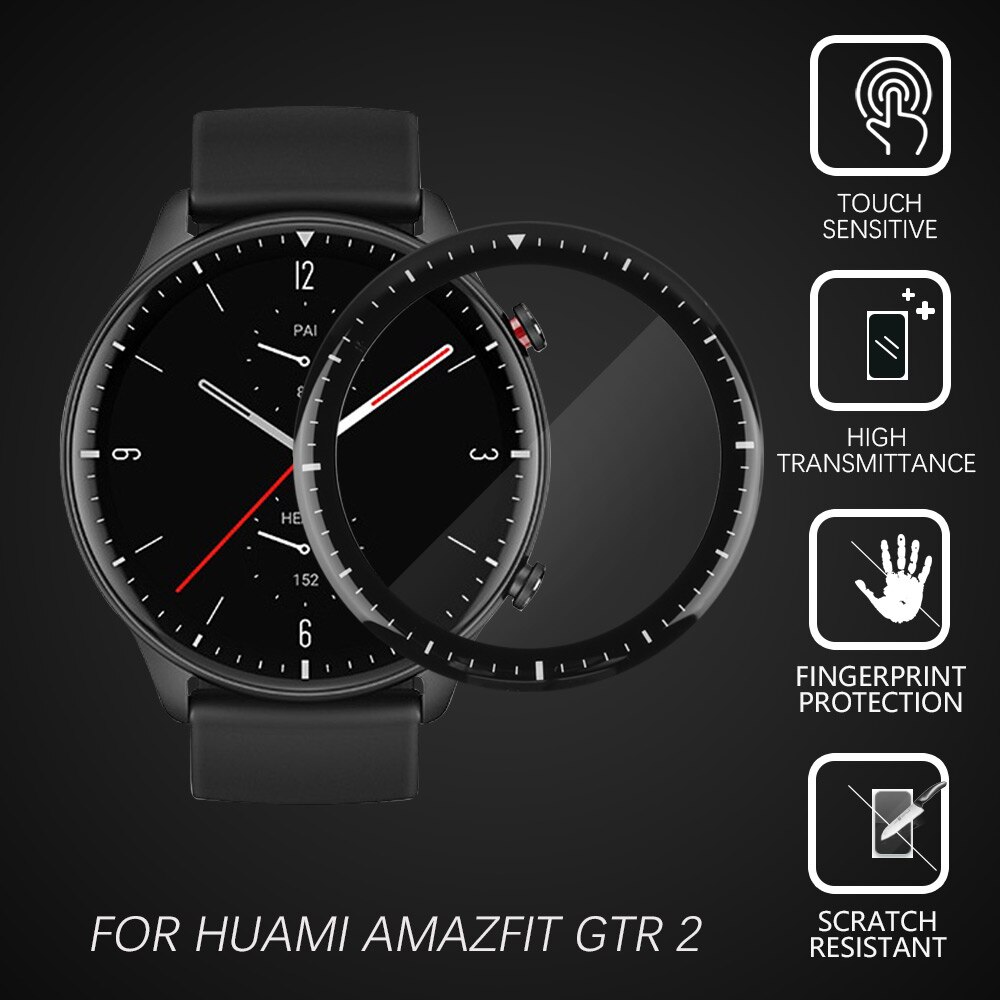 ฟิล์มกันรอยหน้าจอ 3 D สําหรับ Xiaomi Huami Amazfit Gtr2 Watch Gtr2