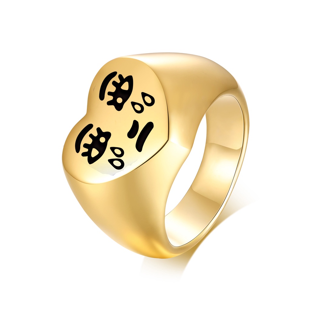 Vnox แหวนรูปหัวใจสําหรับผู้หญิง