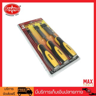 STARNIC ชุดสิ่วด้ามตอก 3 อัน/ชุด ขนาด 1/2",3/4",1" รุ่น CSN-7703