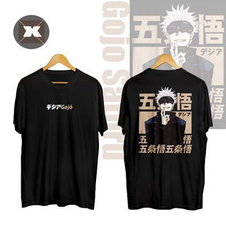 เสื้อวันพีช - JujutsuKaisen-GojouSatoruเสื้อยืดอะนิเมะคอสเพลย์เสื้อแขนสั้นลําลองหลวมกีฬาทีUnisexเสื