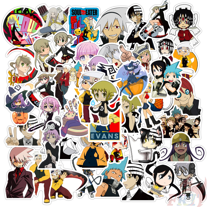 ❉ Soul Eater Series 02 Stickers ❉ 50Pcs/Set DIY Fashion Waterproof Doodle Stickers