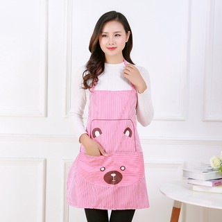 HIKING น่ารักการ์ตูนผ้ากันเปื้อนนห้องครัวห้องอาหารทำอาหาร Aprons Bib Kitchen Apron For Home Cooking