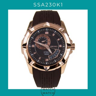 Seiko Automatic Brown Dial Brown Rubber Mens Watch SSA230K1 SSA230K SSA230