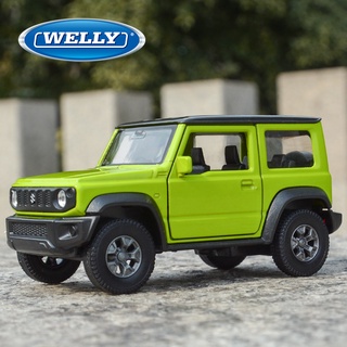 Welly โมเดลรถยนต์ Suzuki Jimny off-road ขนาด 1:36 ของเล่นสําหรับเด็ก