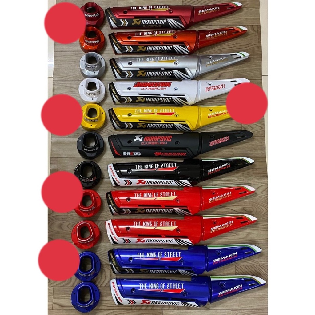 TFX Muffler Cover Combo ติดตั้งแบบสังกะสีสําหรับ EX150 - การปรับเปลี่ยนรถคุณภาพ ดีไซน์ประณีต