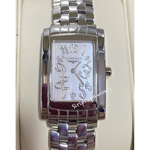 Longines Dolce Vita blue mother of pearl stainless steel ladies watch