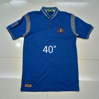 เสื้อโปโล อก 40 สีน้ำเงิน