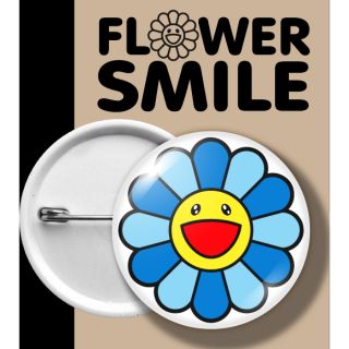 เข็มกลัด ฟลาวเวอร์ สไมล์ FLOWER SMILE BLUE บลู