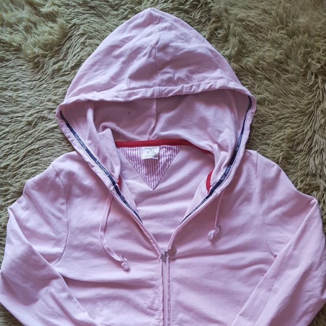 เสื้อฮู้ด Tommy girl สีชมพูอ่อน