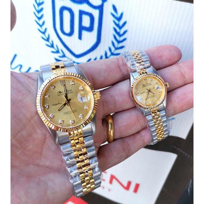 นาฬิกาข้อมือ OP นาฬิกาผู้ชาย นาฬิกาผู้หญิง Olympia Star กันน้ำ ของแท้ รับประกัน 1 ปี