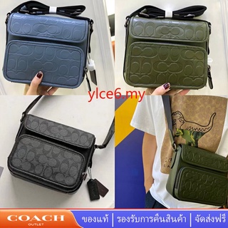 COACH C9870 C9871 กระเป๋าผู้ชาย กระเป๋าแมสเซนเจอร์ กระเป๋ากล้องเทรนด์ลำลอง กระเป๋าสะพายข้าง ย้อนยุค ย้อนยุค