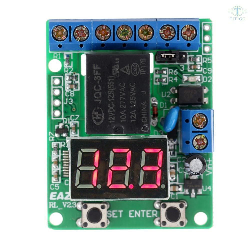 DC 12V Voltage Detection Charging Discharge Monitor Test Relay Switch Control Board Module