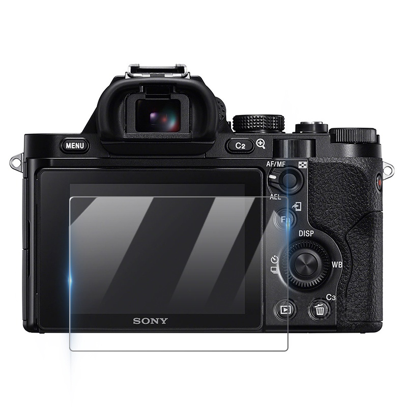 ฟิล์มกระจกนิรภัยกันรอยหน้าจอ LCD 9H 2.5D กันระเบิด สําหรับกล้อง Sony A7 ILCE A7SM3 III Alpha 7C A7CL 7C II A7C2 A7CR