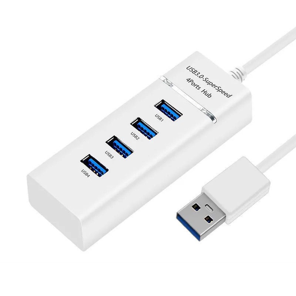 USB ความเร็วสูง 4 พอร์ตฮับ USB 3.0 USB HUB Adapter สำหรับ PC แล็ปท็อปอุปกรณ์เสริมคอมพิวเตอร์