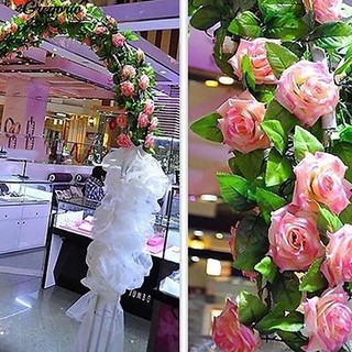 Gregorio ดอกไม้ประดิษฐ์ดอกกุหลาบไอวี่ Vine แขวน Garland แต่งงาน DIY Home Decor