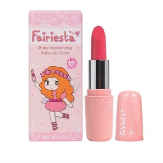 Fairiesta ลิปสติกสำหรับเด็ก เบอร์ 01 : สีชมพูอ่อน Sheer Moisturizing Baby Lip Color 01 : Pink Jelly (3.9 g)