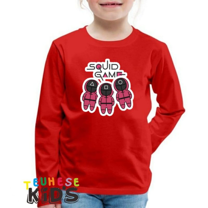 Squid GAME เสื้อยืด LONG SLEEVED สําหรับเด็ก