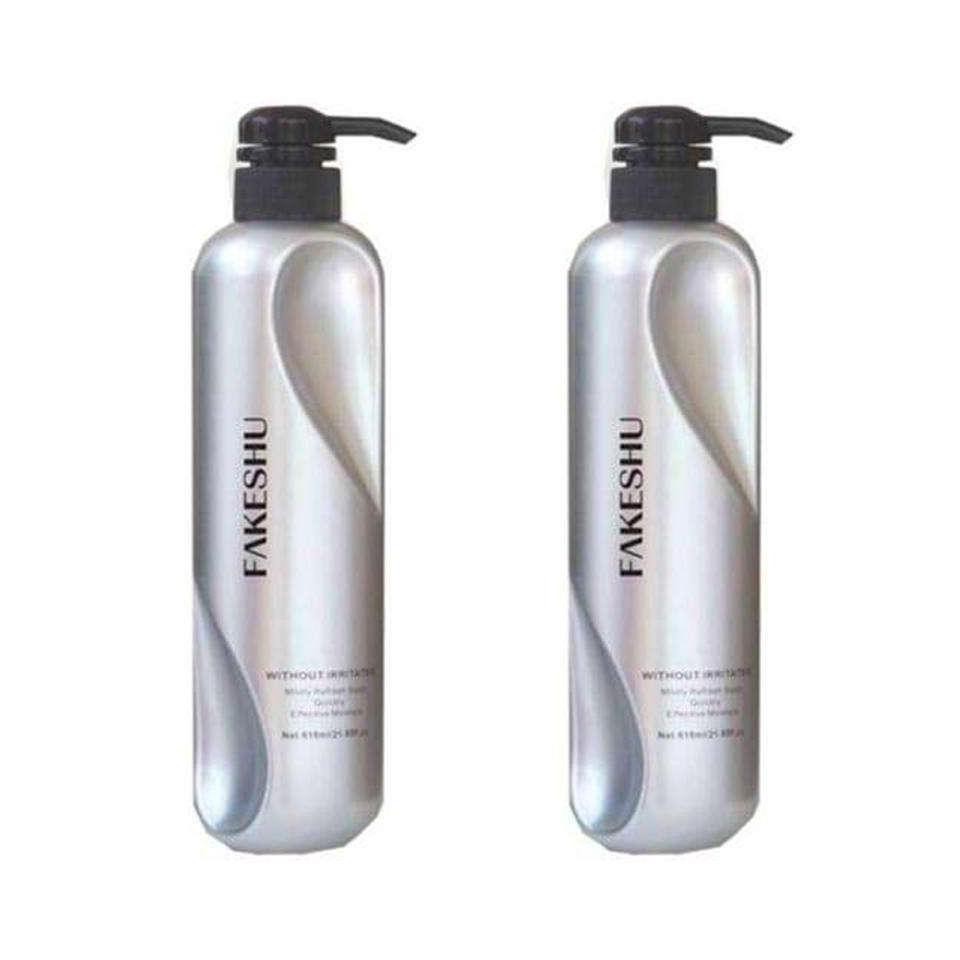 (2ขวด) Fakeshu Keratin เฟคชู เคราตินเข้มข้น เคลือบแก้ว ครีมหมักผม ครีมนวด เฟคซู ลดผมชี้ฟู 618 มล.x2