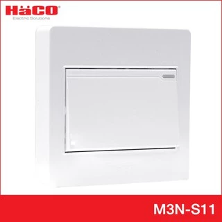 HACO สวิตช์ทางเดียว สวิตช์ 1 ทาง 1 ช่อง แบบลอย M+ รุ่น M3N-S11
