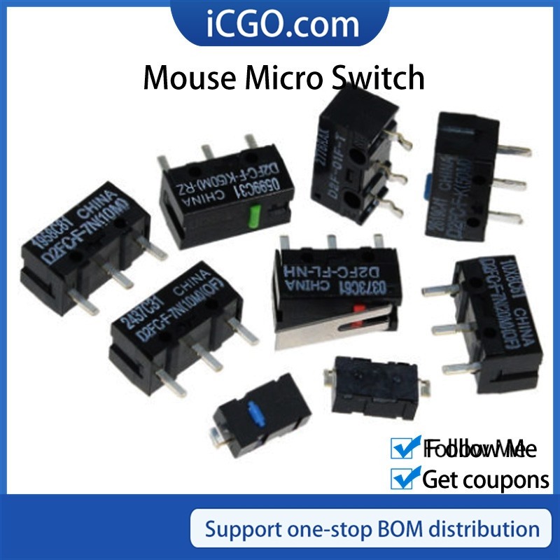 5 ชิ้น OMRON เมาส์ micro switch D2FC-F-7N 10 เมตร 20 เมตร D2FC-F-K(50M)-RZ D2F D2FC-FL-NH D2F-01D2F-