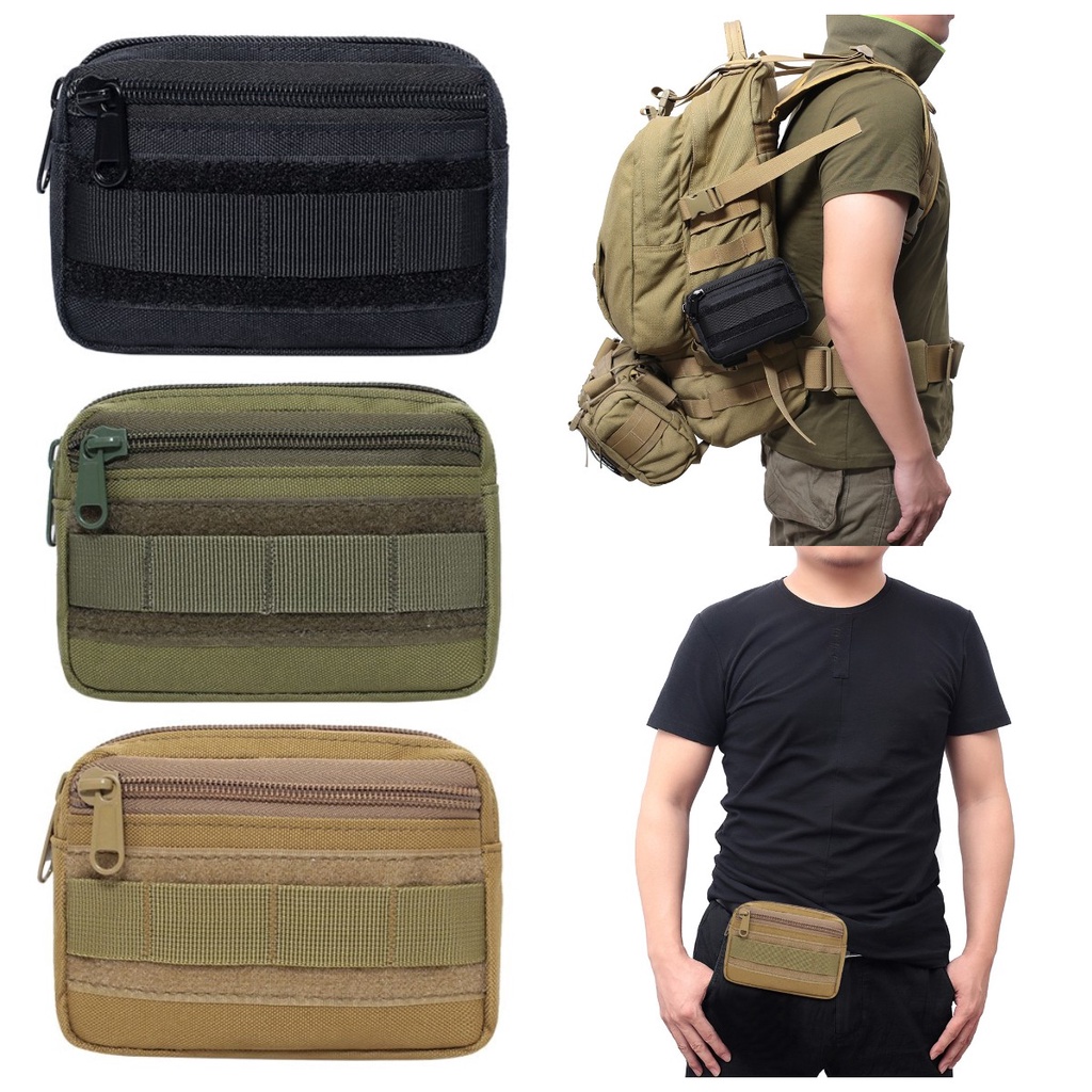 🚚 Molle กระเป๋าคาดเอว ขนาดเล็ก เหมาะกับทุกเพศ สําหรับล่าสัตว์ กลางแจ้ง