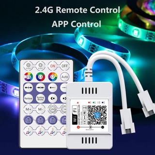 แถบไฟ Led RGB ควบคุมด้วยเสียง APP DC5V-24V DC12V WS2811 WS2812B Sk6812 สําหรับโทรศัพท์ Andriod