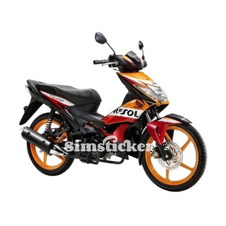 สติกเกอร์ติดตัวถัง HONDA WAVE DASH REPSOL (1)