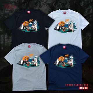 A.M.P. เสื้อสกรีนลาย "CHOPPER CAMP" T-SHIRT