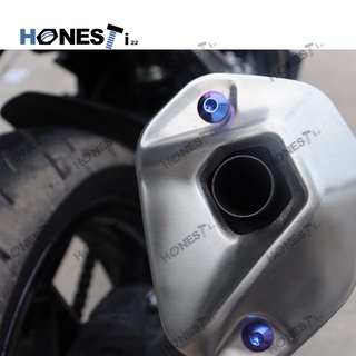 Honesti22 Gr5 titanium alloy umbrella head bolts M6X15/20/25/30mm exhaust bolts body bolts.