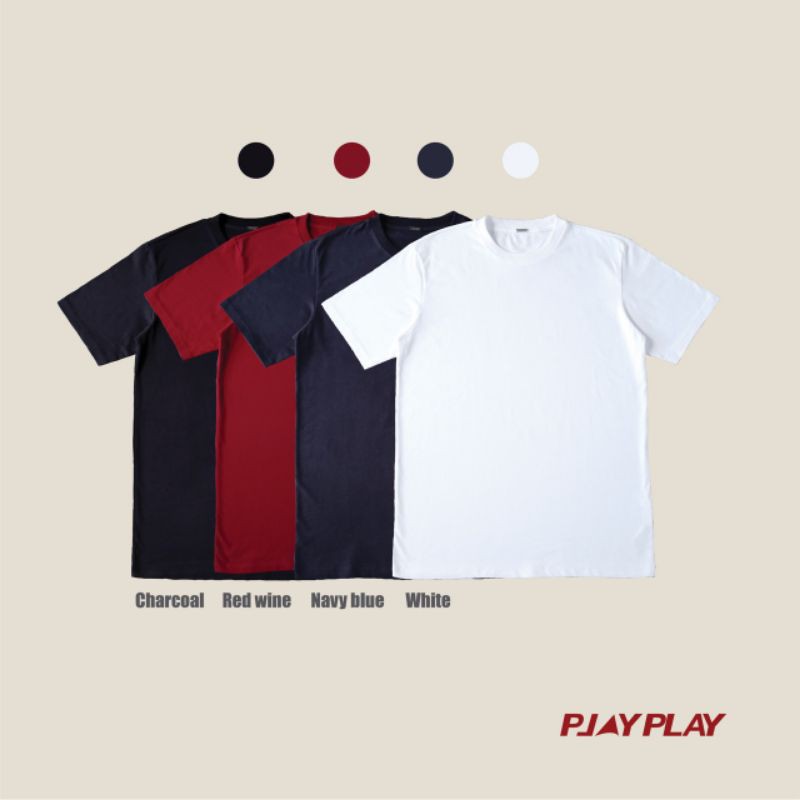 เสื้อยืดคอกลม ผ้า Cotton Premium Soft 💯 ผิว Peach Skin โครตนุ่ม