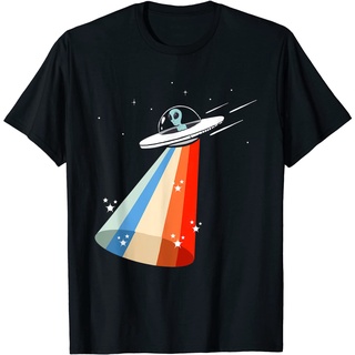 เสื้อยืด พิมพ์ลายเอเลี่ยนอวกาศ เอเลี่ยนอวกาศ UFO Extraterrestrial Flying