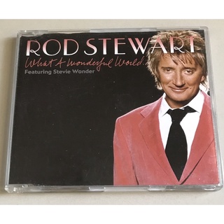 ซีดีซิงเกิ้ล ลิขสิทธิ์ มือ 2 สภาพดี...159 บาท  “Rod Stewart” ซิงเกิ้ล "What a Wonderful World"(CD Promo) Made in EU