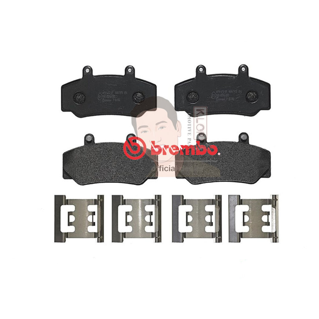 P86 006B ผ้าเบรก-F-แท้ BREMBO รุ่น Black : VOLVO 740 760 2.0,2.3,2.4 ปี90-> " เครอป อะไหล่ยนต์"