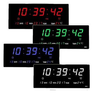 นาฬิกาดิจิตอล  (JH3615) 36x15x3cm นาฬิกา ตั้งบนโต๊ะ LED DIGITAL CLOCK นาฬิกาแขวน