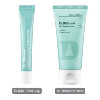 (แท้) DR.DIFFERENT VITAACNAL TX NIGHT CREAM 20g. / DR.DIFFERENT 113 Moisturizer 100 ml