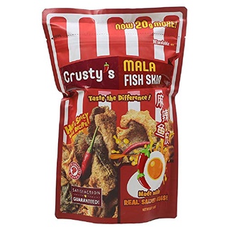 Crusty Fish Skin Crispy  ครัสตี้ส์หนังปลาอบกรอบ 50g 100g มีหลายรส