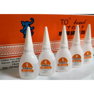 กาวร้อนTO bond ติดทนติดแน่น (ขวดละ18บ.)​