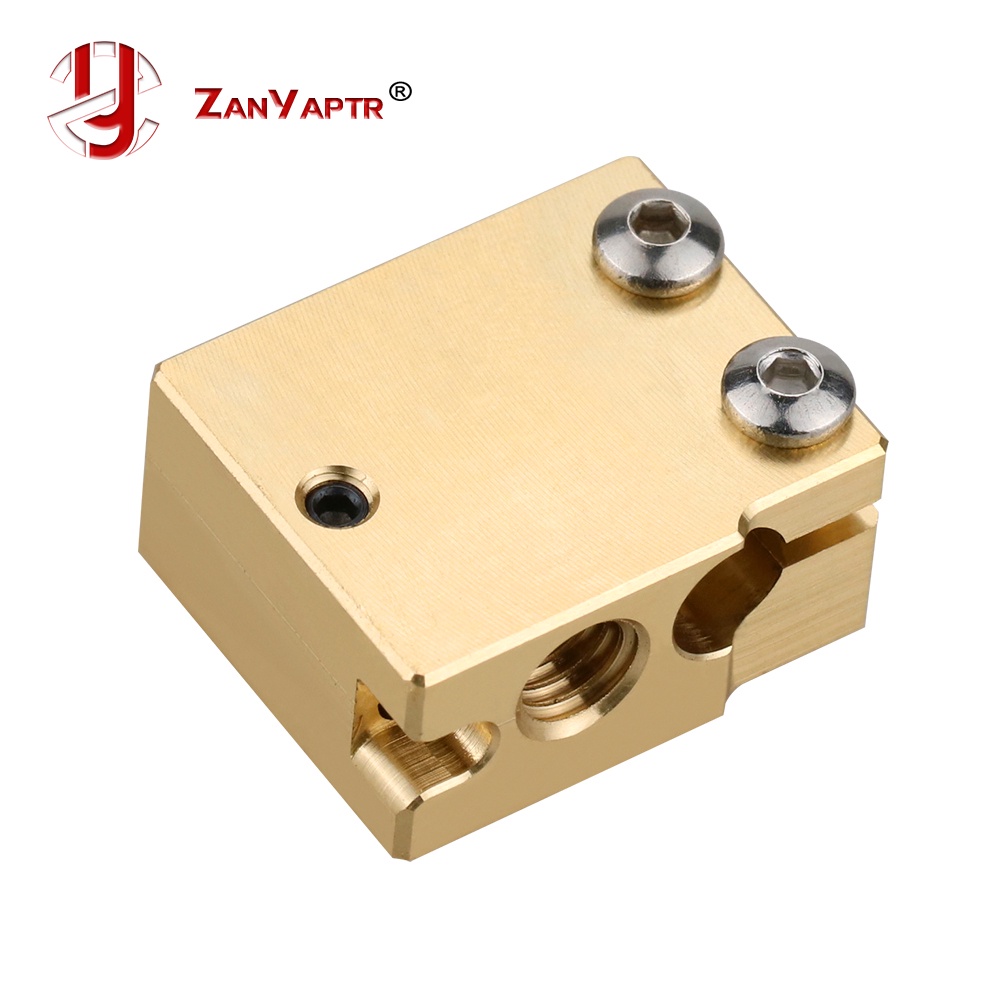 Volcano เครื่องทําความร้อนบล็อกทองเหลืองสําหรับ E3D Volcano Hotend Thermistor Sensor PT100 3D เครื่อ