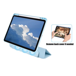 [ถอดฝาได้] เคสสำหรับไอแพด air4 air5 หลังใส เคส สำหรับ Case iPad แอร์4 10.9 2020 10.2 gen7 gen8 gen9 ใส่ปากกาด้านขวา