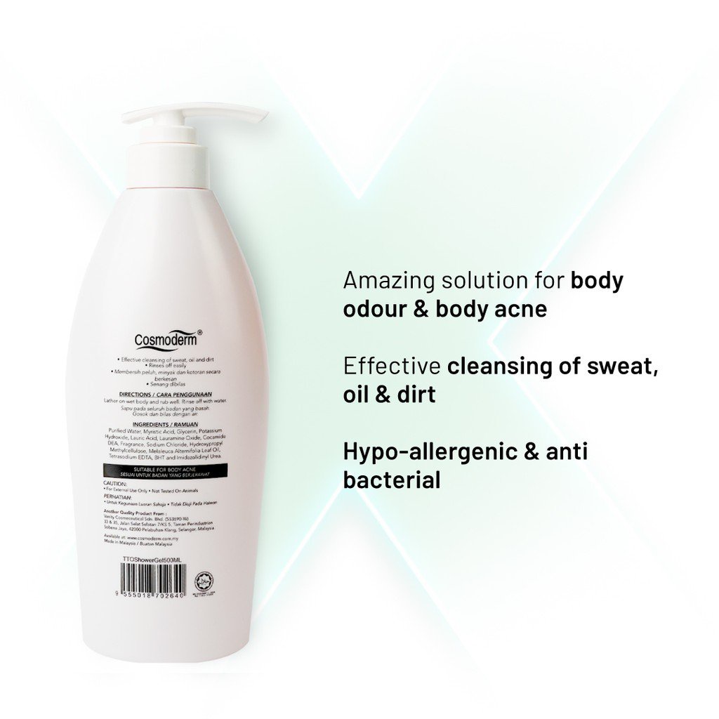 Review Opo9 Cosmoderm Tea Tree Oil Shower Gel 500 Ml ราคาเท าน น 451
