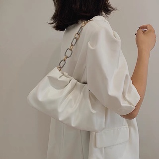 Niche shoulder Korean bag fold bag กระเป๋าสะพายไหล่เกาหลี