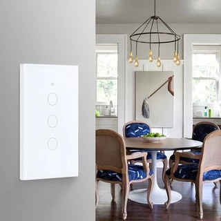 Tuya แป้นสวิตช์ Wi-Fi เปิดปิด ตั้งเวลานอกบ้านได้ผ่านแอป (LSP) สั่งงานด้วยเสียง Google Home/Alexa