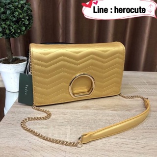 PEDRO METAL DETAIL SHOULDER BAG 2018 ของแท้ ราคาถูก