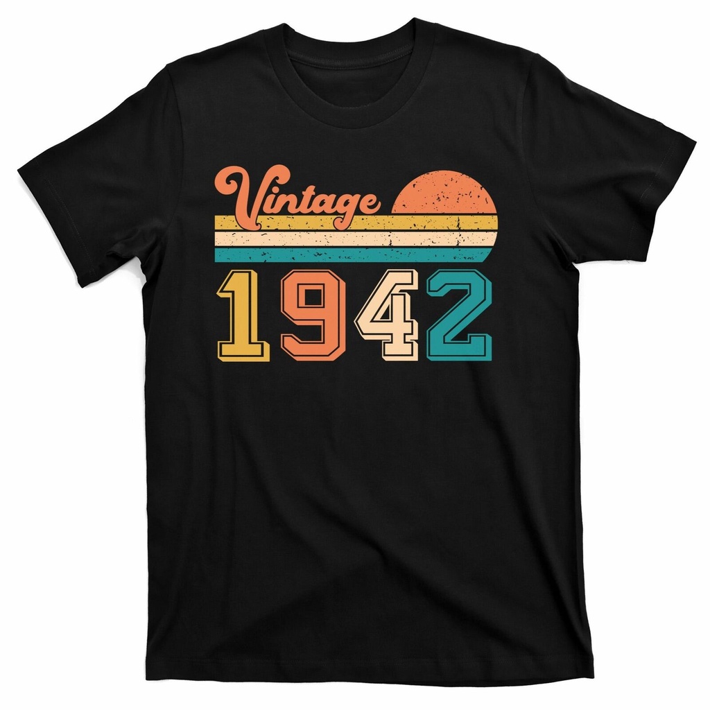 Vintage 1942 Retro Funny 80Th Birthday Gift-Shirt
